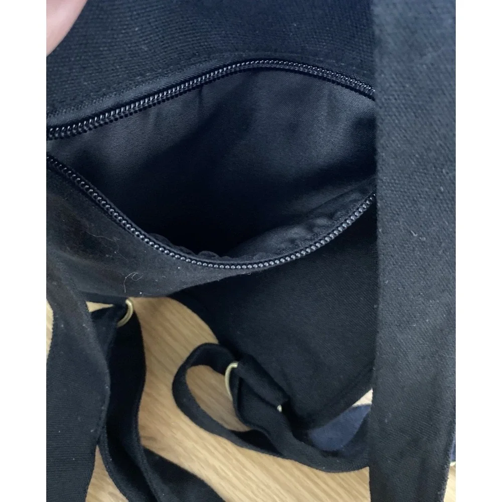 Women's Embroidered Backpack Purse Boho Hippie Canvas Shoulder Bag Adjustable.